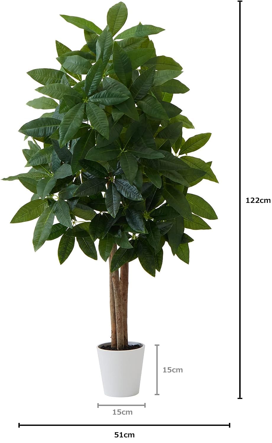 Nearly Natural 人工樹木 金のなる木 ホワイトプランター付1.2m Amazon｜Nearly Natural 人工樹木 金のなる木 ホワイト